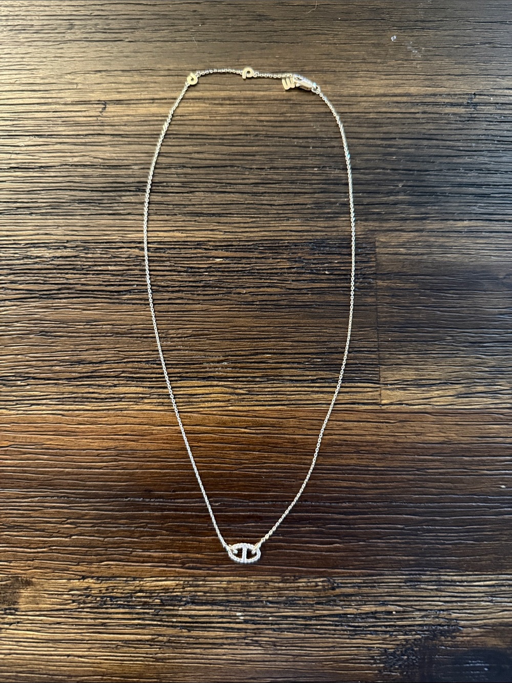APM Monaco 18k Yellow Gold Plated & Cubic Zirconia Yacht Club 16” Necklace - Picture 2 of 9